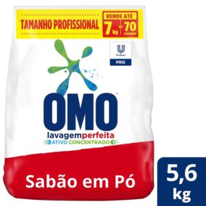 Lava Roupas em Pó Omo Lavagem Perfeita 5,6kg