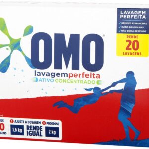 Lava Roupas em Pó Omo Lavagem Perfeita - 1,6kg