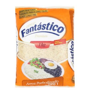 Arroz Parbolizado Fantástico Embalagem 1Kg Polido  Tipo 1