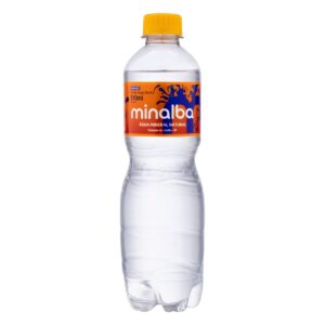 Água Mineral Natural Com Gás Minalba Garrafa 510Ml Caixa c/ 12 Unid