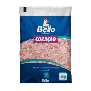 Coração De Frango Congelado Bello Pacote 1Kg