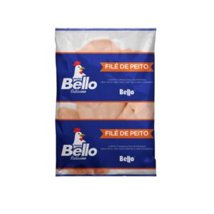 Filé De Peito De Frango Congelado Envelopado Bello  Caixa c/ 20Kg