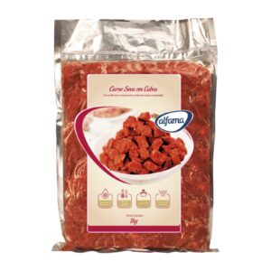 Carne Seca Em Cubos Congelada Alfama Pacote 1Kg