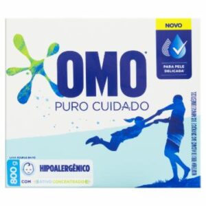 Lava Roupa em Pó Omo Puro Cuidado 800g